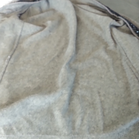 Pink Tartan Cashmere Blend Grey Sequins Trim Cardigan XS - Picture 11 of 14